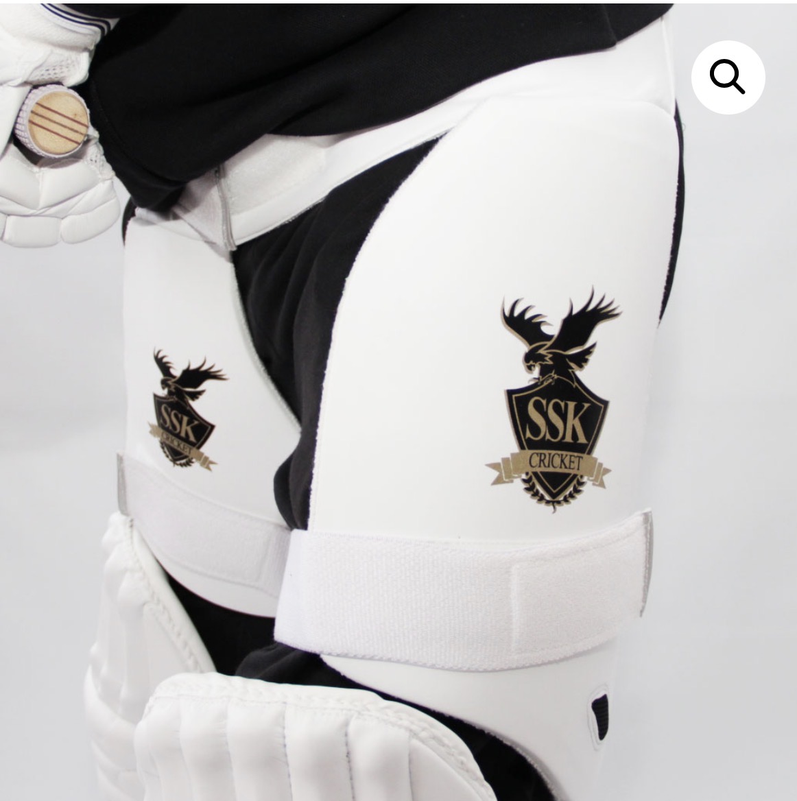 SSK White Combo Thigh Pad Men’s LH