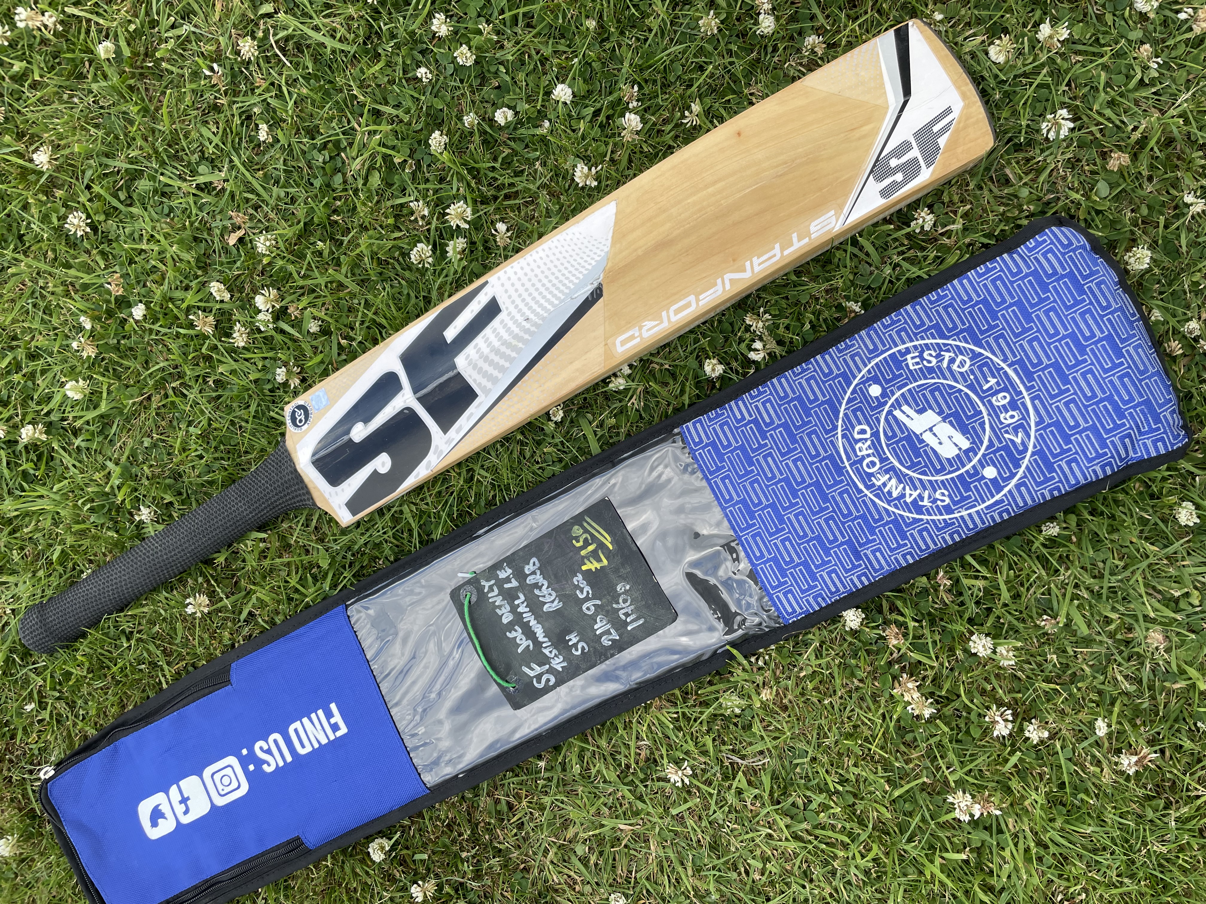 SF Joe Denly Limited Edition refurbished SH 2.12 cricket bat with cover