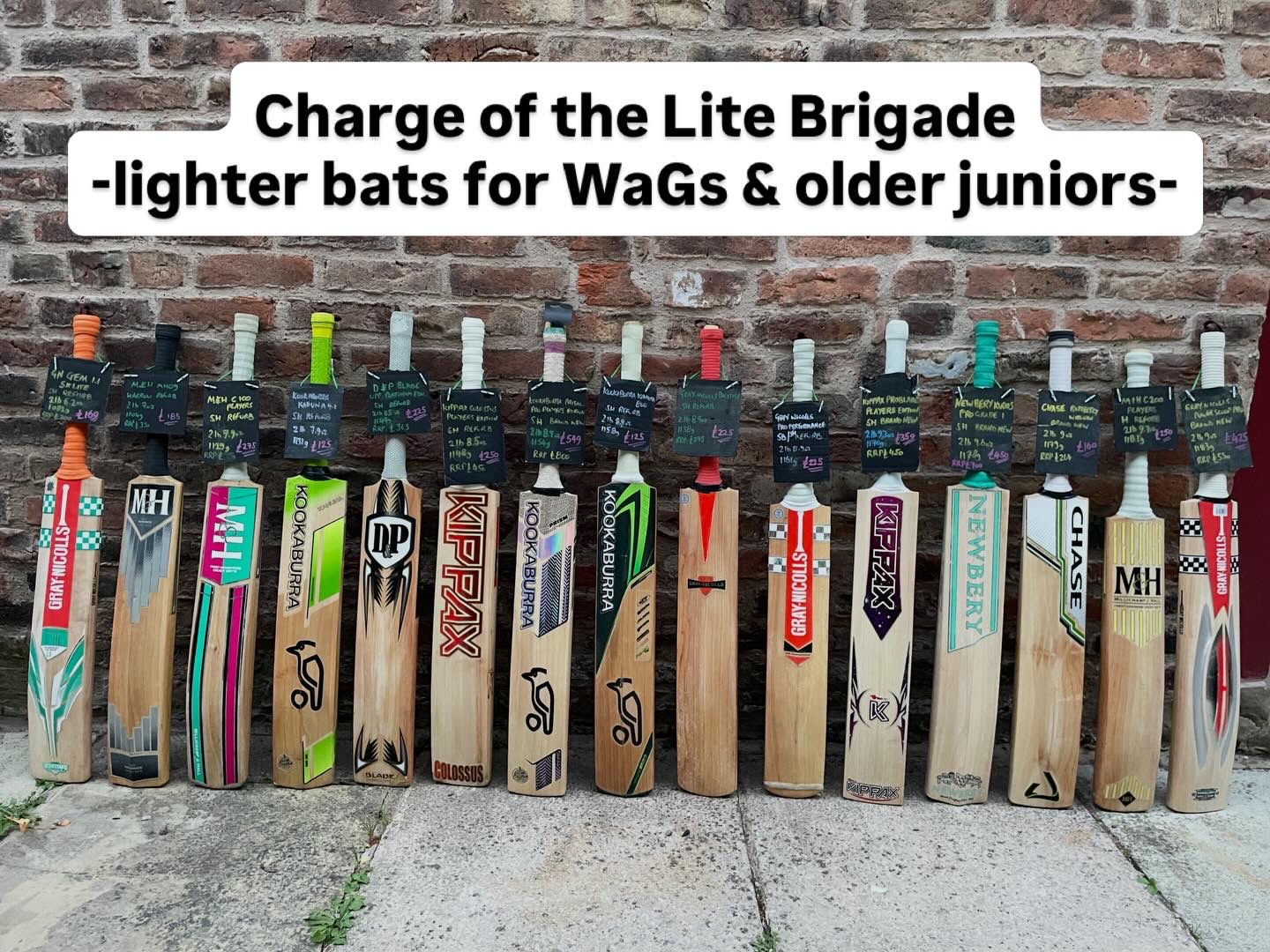 Lighter bats for Women & Girls or older juniors