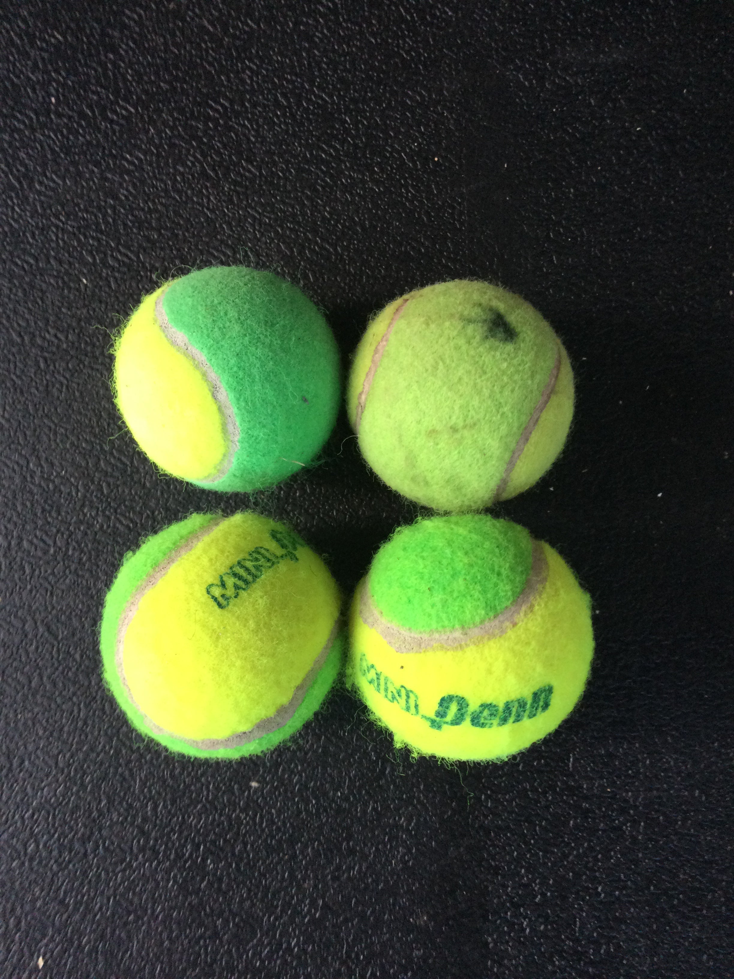 Green tennis balls